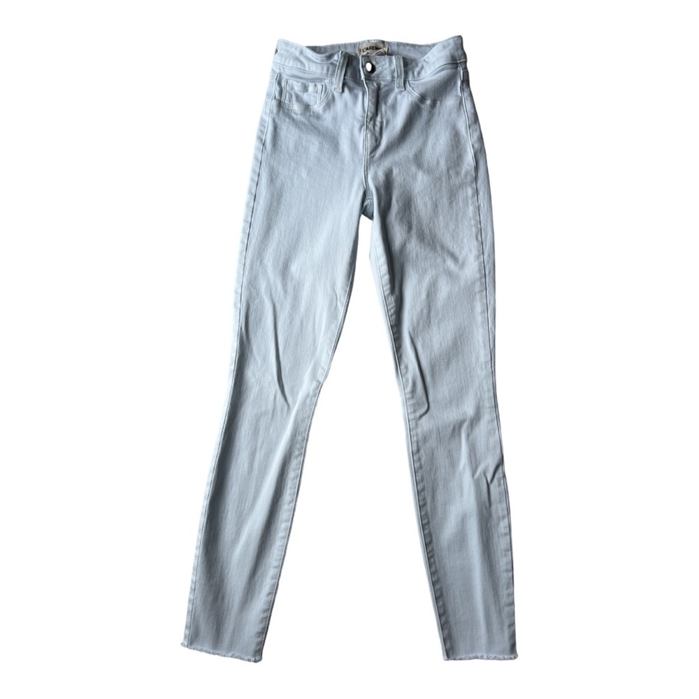 L'agence Margot High Rise Skinny Raw Hem Jeans in Blue Pastel! - Picture 4 of 9